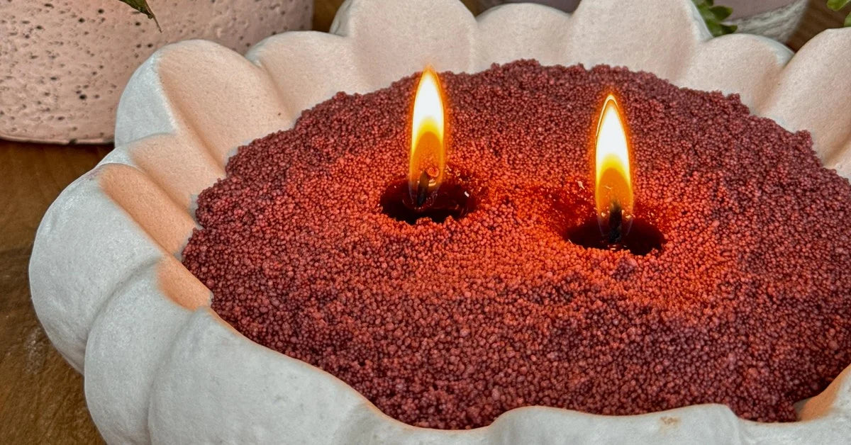 Wine red in een geribbelde schaal